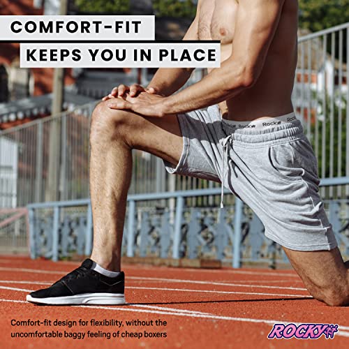 Rocky Men's Boxer Briefs Breath-Easy 95% Cotton Fabric Underwear, Tagless3