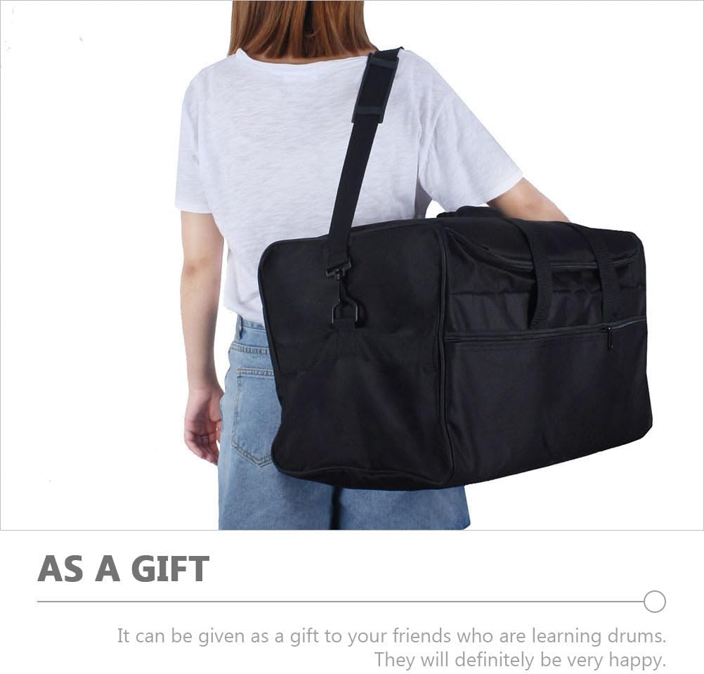Vaguelly Heavy Duty Drum Bag 20.59X12.99X12.79In Waterproof Oxford Cloth Padded Carrying Case with Shoulder Strap for Drum and Percussion Accessories Storage