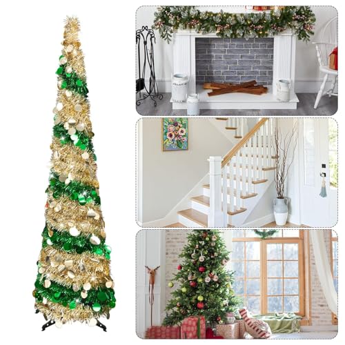 Árbol de Navidad artificial realista y reutilizable para decorar sin ensuciar 6