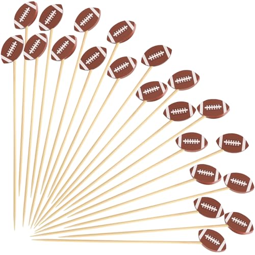 100 Football Cocktail Picks, Decorative Fancy...