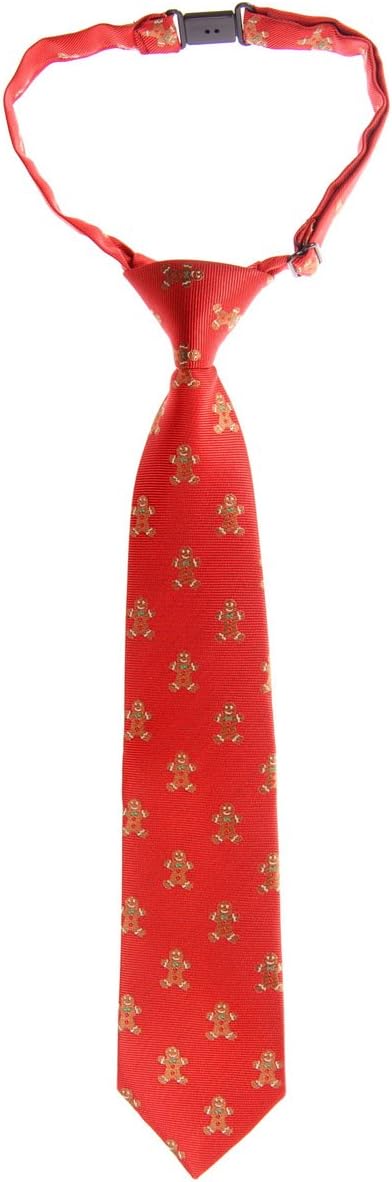 Retreez Christmas Gingerbread Man Woven Pre-tied Boy's Tie