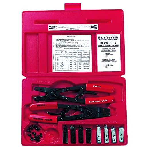 Proto J361 18-Piece Large Pliers Set with Replaceable Tips