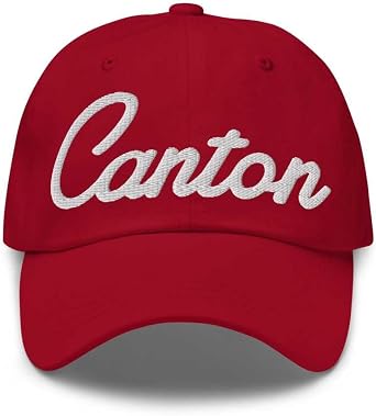 Canton Baseball Cap Canton Dad Hat Bold Baseball Script Pennsylvania PA Hat Embroidered Souvenir Gift