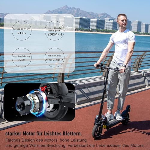 E-Scooter HITWAY E Scooter mit Straßenzulassung, ABE