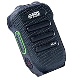 BTECH BS-22 (Black) Bluetooth Wireless Speaker Mic, IP54 Weatherproof, USB-C Rechargeable 1200mAh,