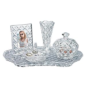 Godinger Shannon Crystal Vanity Set