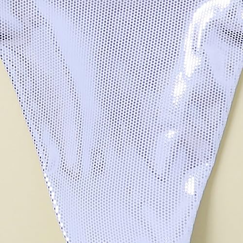 Kids Girls Bathing Suit 2 Piece Bikini Sets High Waisted Swimsuits Sequins Ruffle Straps Swimwear Triangle Swim Suit3