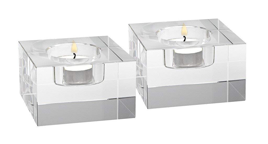 Badash Tea Light Block Pair- Dakota H2XL3"