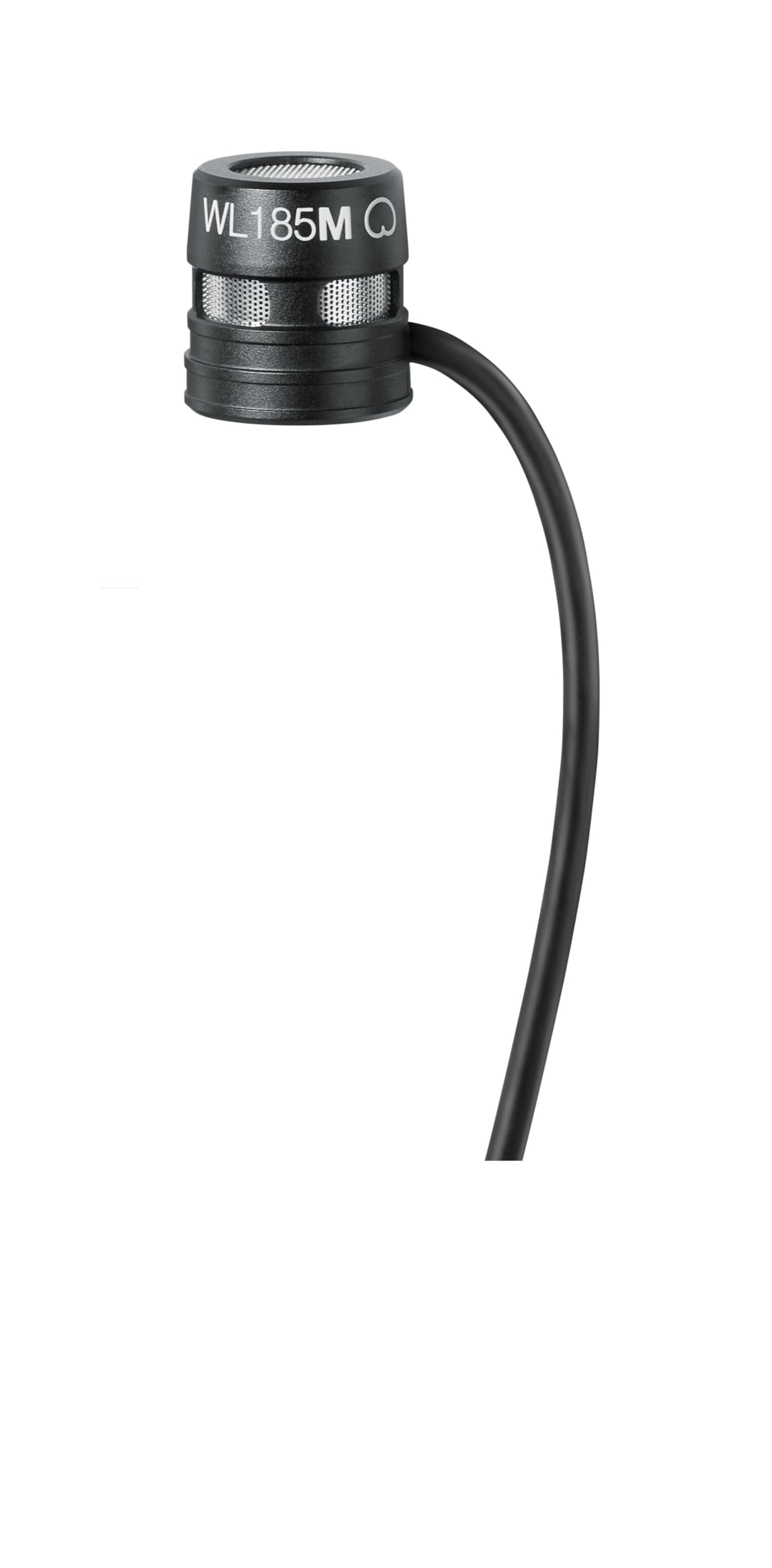 Shure WL185MB/C-TQG LAVALIER Microphone, Cardioid, Black 1 cm Condenser Lavalier, Black, Cardioid, TA4F Termination Pouch, Tie Clip, Snap-Fit Windscreen