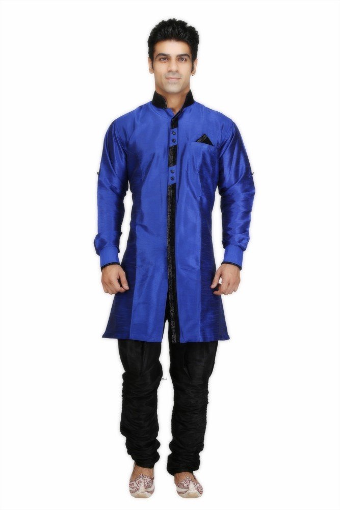 Men's Blue Sherwani_38-image-12