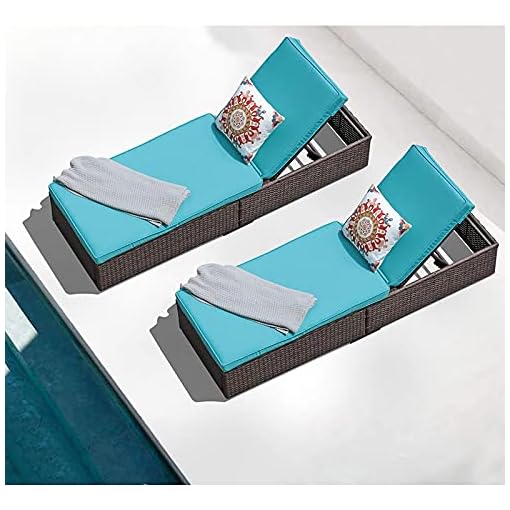 Patiorama Patio Chaise Lounge Chair, Sun Lounger, Outdoor Pool Beach