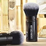 LAURA GELLER NEW YORK Spackle Skin Perfecting Makeup Primer, Hydrate + Airbrush Round Kabuki Brush - Image 5