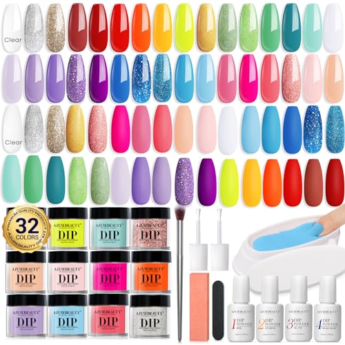 AZUREBEAUTY 42pcs Dip Powder Nail Kit