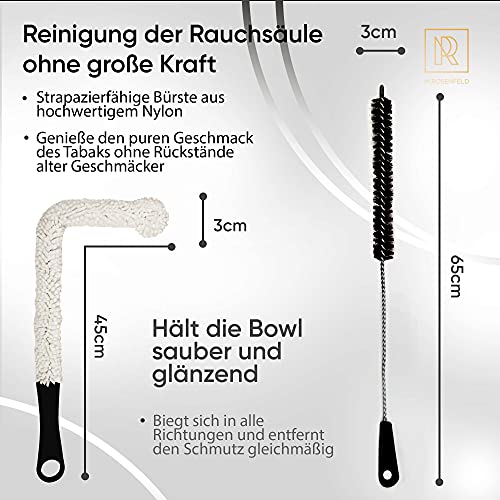M. ROSENFELD Shisha Reinigungsset mit 4 Bürsten & 500 Edelstahl Reinigungsperlen | Premium Shisha Zubehör für eine… – Bild 4