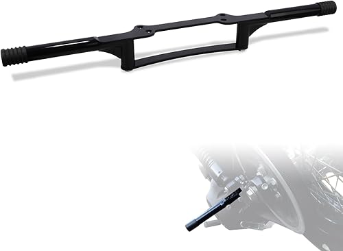 Miniatura 8 de WOWTK Barra protectora de estriberas de carretera/estriberas de carretera Protector de motor para Harley Dyna con modelos de control medio Negro