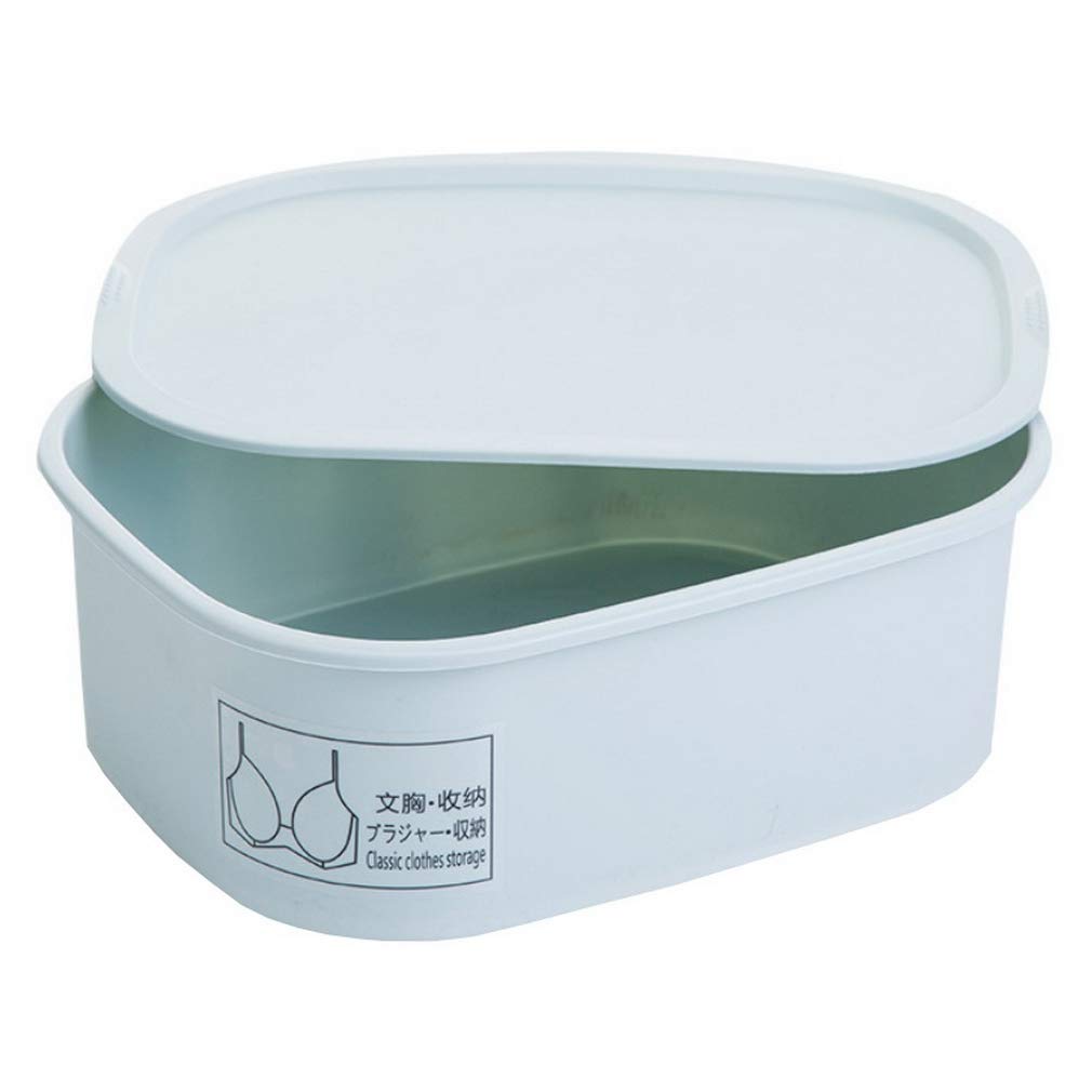 Rangement plastique bleu 31.8 cm pour organiser la lingerie dans les tiroirs de chambre
