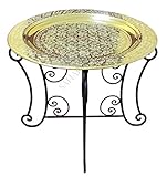  Orientalischer Teetisch Farah Ø 60 cm Gold