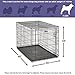 MidWest Homes for Pets 48-Inch iCrate Folding Dog Crate with Divider Panel, Leak-Proof Tray & Secure Latches – Metal Wire Kennel for XL Breeds – Portable, Durable & Easy to Assemble
