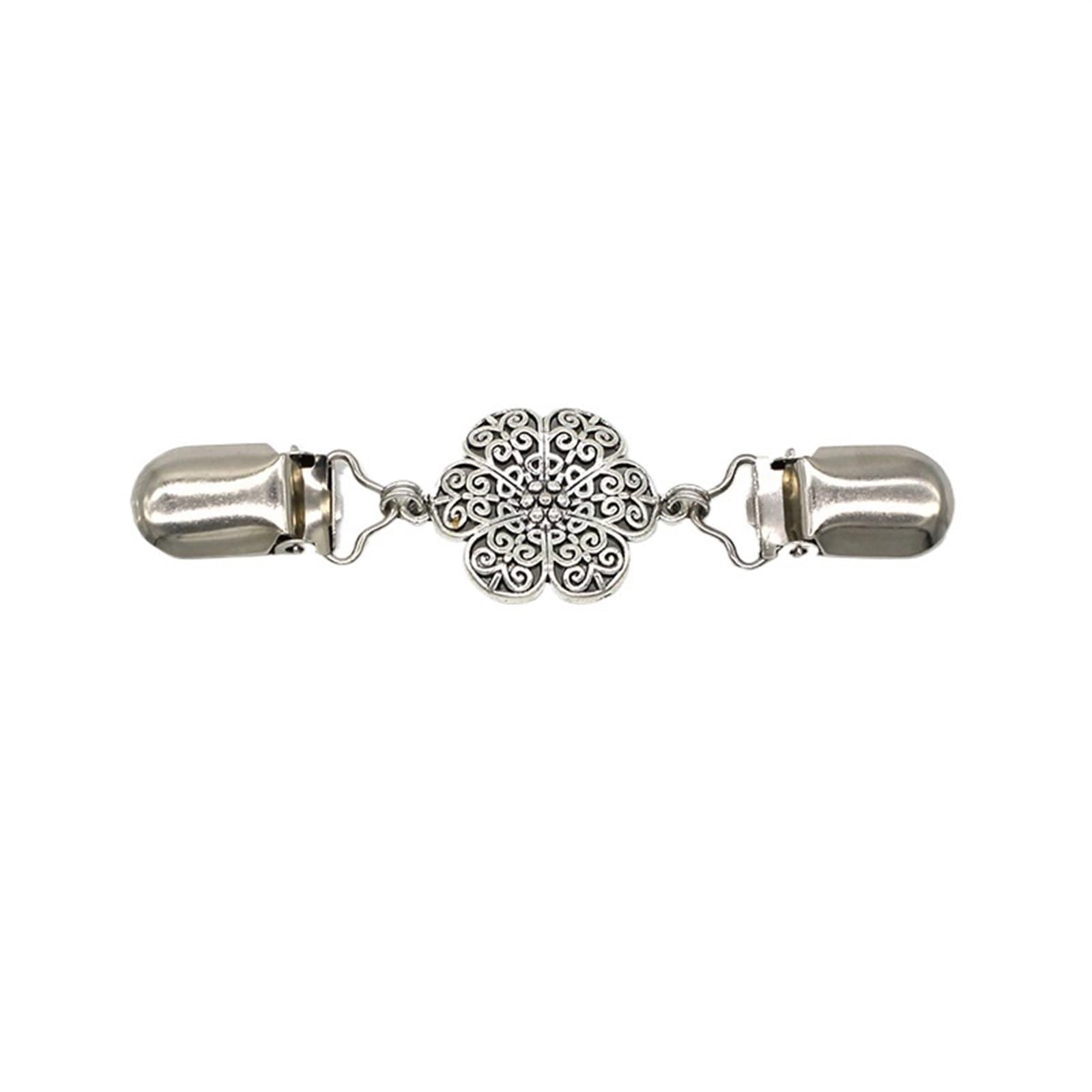 Post Box 3pcs Vintage Cardigan Sweater Clip Brooch Pin Crystal Rhinestone Buckle Scarf(L)