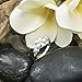 Honolulu Jewelry Company Sterling Silver Plumeria and Turtle Ring with Clear CZ and Satin Finish, Size 7.5