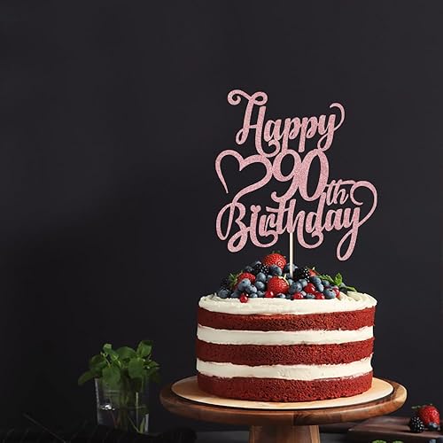 Miniatura 157 de Decoración para tarta de cumpleaños número 15 con purpurina dorada – 15 aniversario/cumpleaños – Hello 15, Cheers to 15 años, 15 & Fabulous Cake