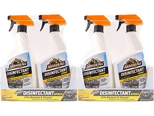 Armor All Disinfectant Spray General Cleaner Deodorizer Kills Bacteria Viruses 32 Ounce Sprayer Bottle 4 4
