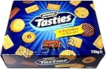 Luxury Tasties Cookie Selection Gift Box, Assorted Biscuits, 70 Biscuits, 9 Varieties, 730g Bulk Cookie, Perfect Gifting for Christmas, Mothers and Fathers Day (1 Box)