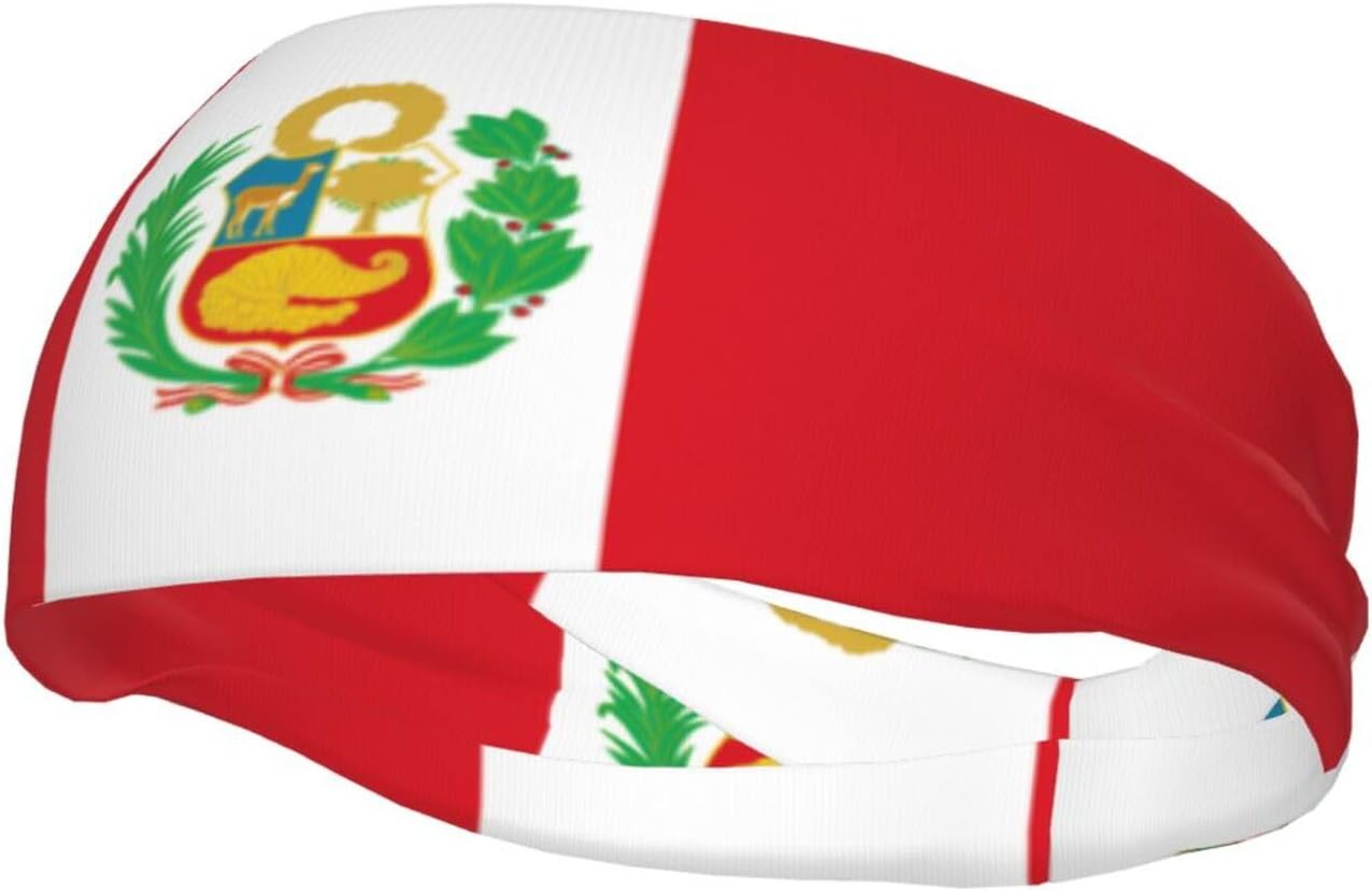 Flag of Peru Sports Sweatband – Stay Dry & Confident During Every Workout