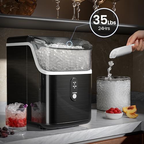 Compare Kismile Nugget Ice Makers Countertop,Portable Ice Maker Machine