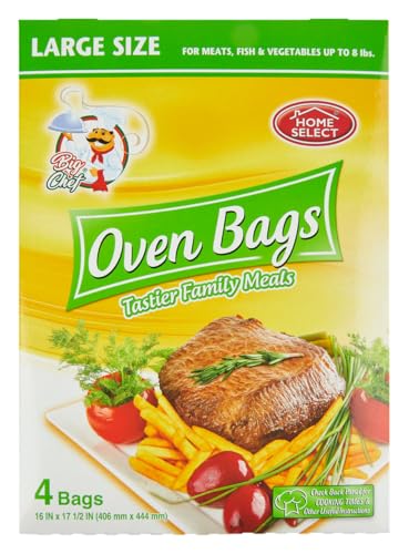 Home Select, Large Oven Bags, 4 Count