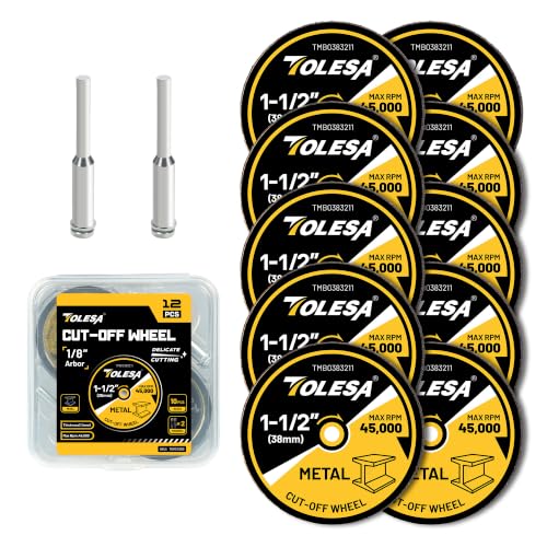 TOLESA 1-1/2 Fiberglass Reinforced Cut Off Wheels 10-Pack