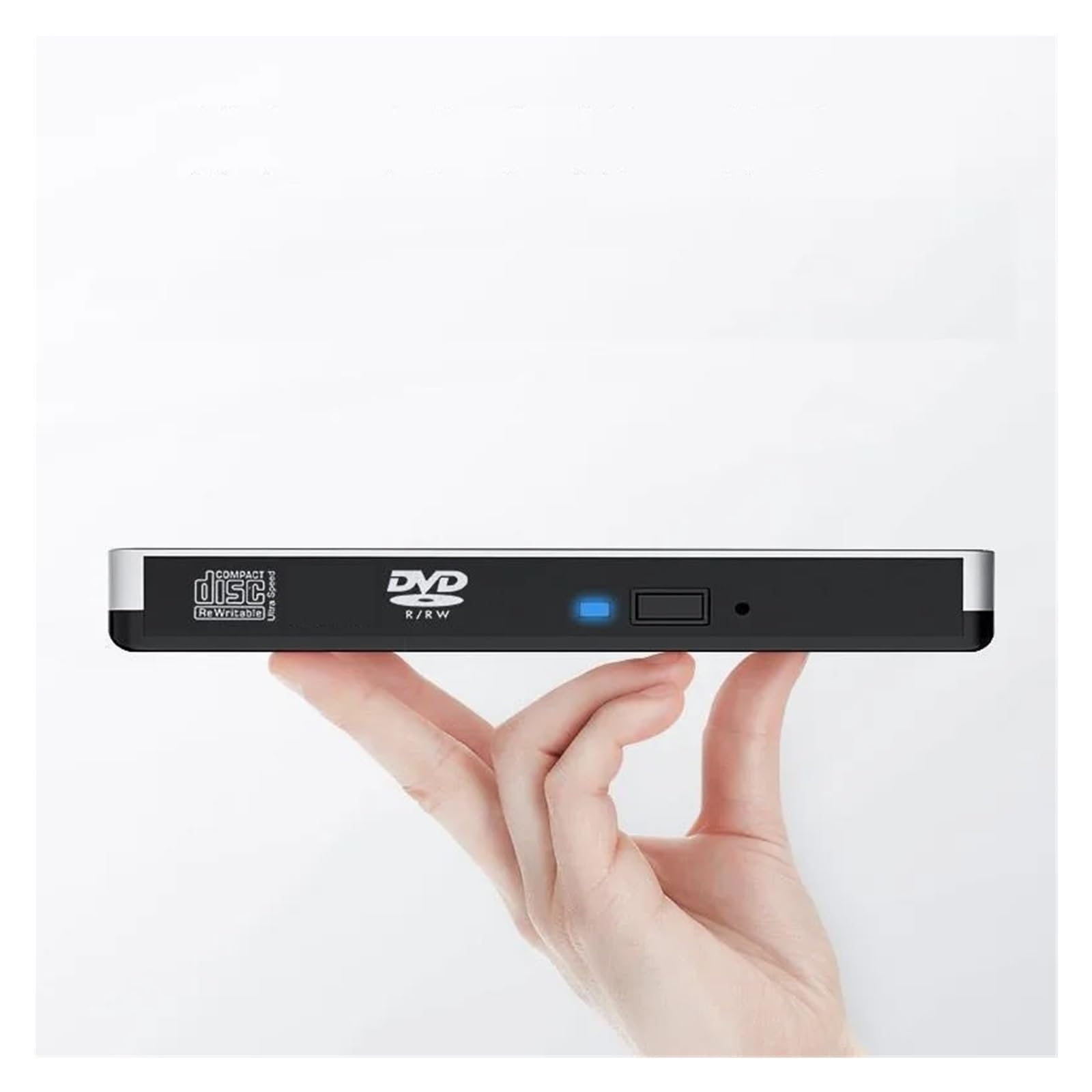 Lettore Dvd Masterizzatore Dvd RW Esterno Sottile Masterizzatore CD Lettore Lettore USB 3.0 unità Ottiche for PC Portatile Masterizzatore Dvd Dvd(Silvery)