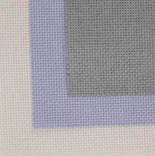 Image of KCS 3 pc of 15 inch x 18 inch(38cmx45cm) 16 Count Cross Stitch Cotton Aida Cloth Needlework Rolled Fabric Box,16CT,Pearl Grey+Light Steel Grey+Medium Grey