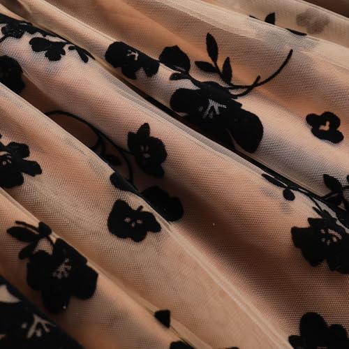 Women's A-Line Fairy Elastic Waist Pleated Tulle Midi Skirt3