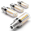 Heifymi E12 40 Watt Equivalent LED Light Bulbs 2700K Warm White 120Volt 450lm 4W T6 C7 E12 Small Base LED Candelabra Bulb for Chandelier Pendant Ceiling Fan Lighting Wall Sconces, Non-Dimmable, 4 Pack