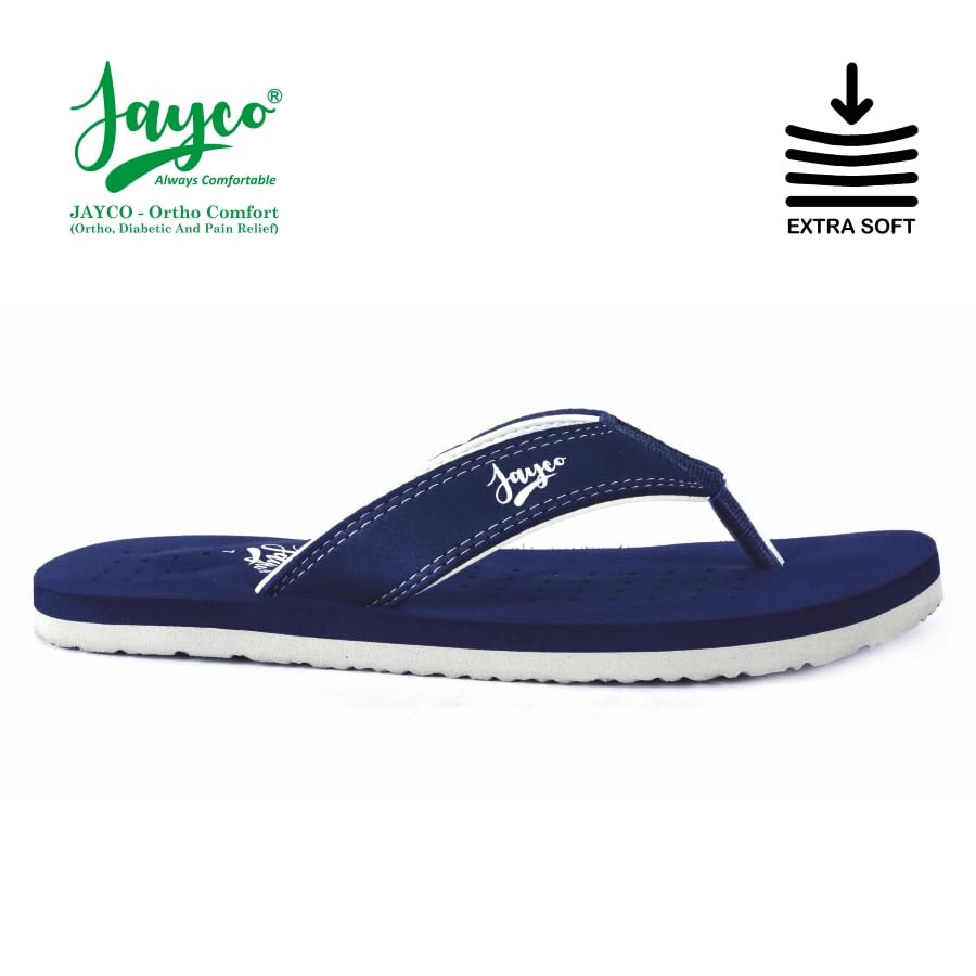 Image of Jayco Ortho Comfort Slippers - Pain Relief with Soft Breathable Fabric, Perforated Hole Design with Cozy Fit, and Durable Construction for All-Day Ease