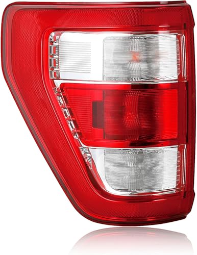 AutoZest Halogen Tail Light Pickup Rear Lamp Assembly Compatible with F150 F-150 XL STX 2021 2022 2023 w/o Blind Spot Left Driver Side ML3Z13405F(21-23 F-150 Halogen w/o Blind Spot LH)
