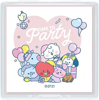 BT21[メモ帳]クリアケースメモ/パーティ LINE FRIENDS クラックス 新学期準備文具 キャラクター 商品 通販