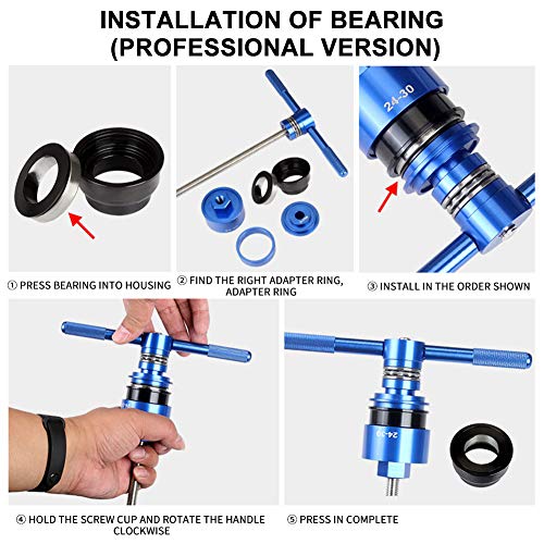 Calidaka Professional Bicycle Bottom Bracket Install And Removal Tool Kit, Durable Bike Bottom Bracket Remover Bike Removal Tool Kit For Bb86 / Pf30 / 92/386 #TOP5