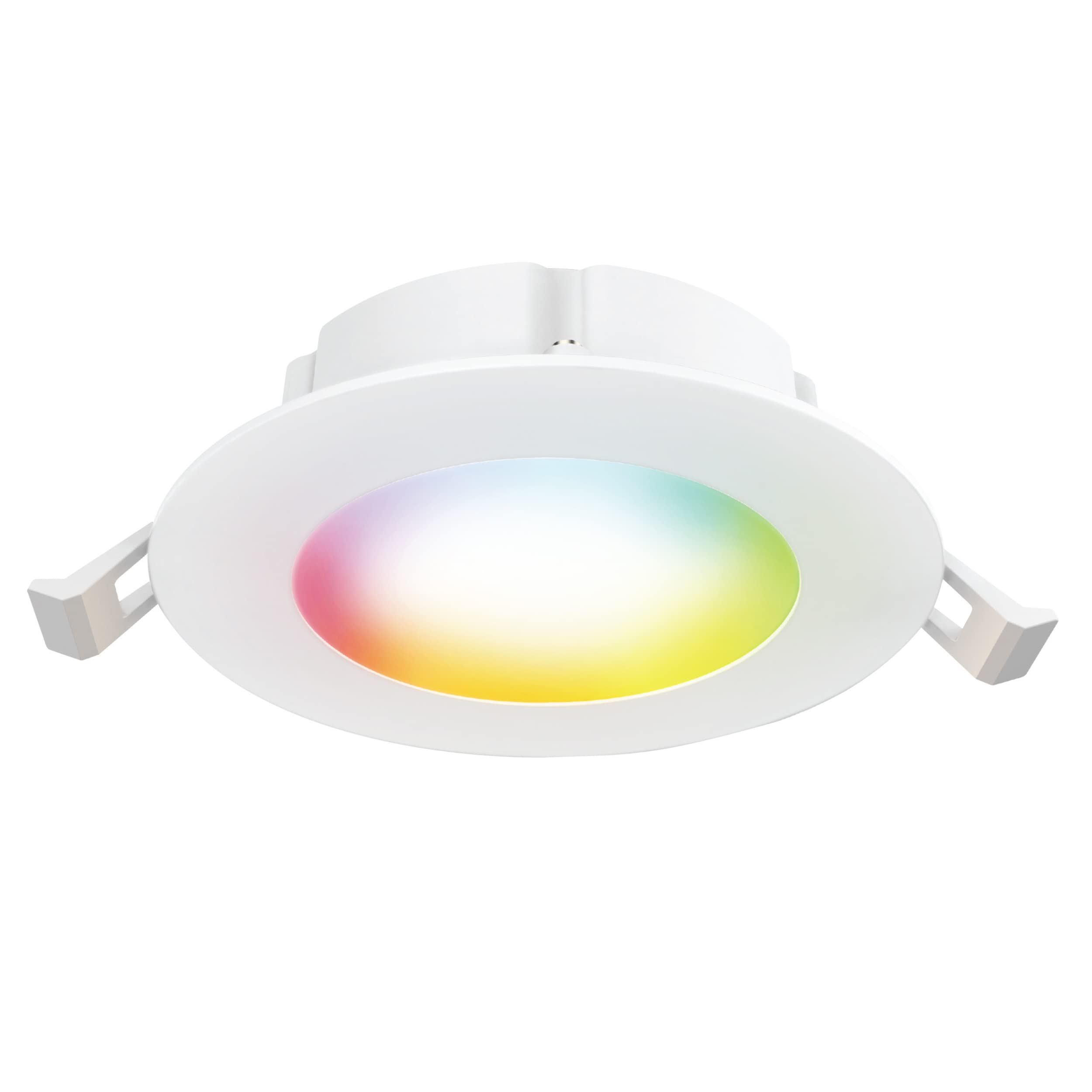 Feit Electric 4 Inch Smart Recessed Light Canless Jbox, Color Changing and Tunable White, 2.4GHz WiFi Retrofit LED Downlight, Dimmable, LEDR4XT/RGBW/CA/AG