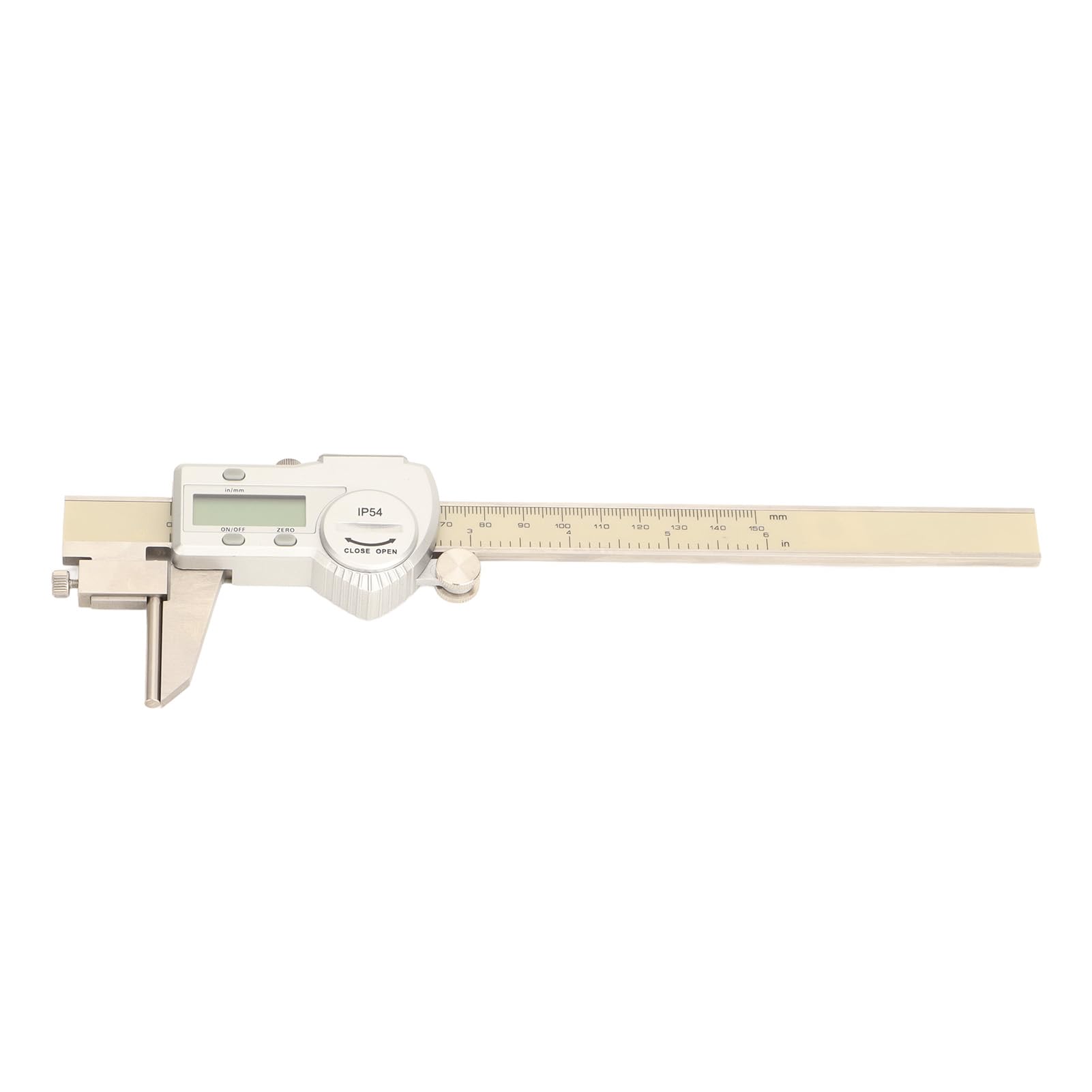 FTVOGUE Calibro Digitale Strumento di Misurazione in Acciaio Inossidabile 6 Pollici Da 0 a 150 Mm Ampio Display LCD Mm Pollici Conversione per Stampa 3D Hobbisti Falegnami Misurazione Domestica