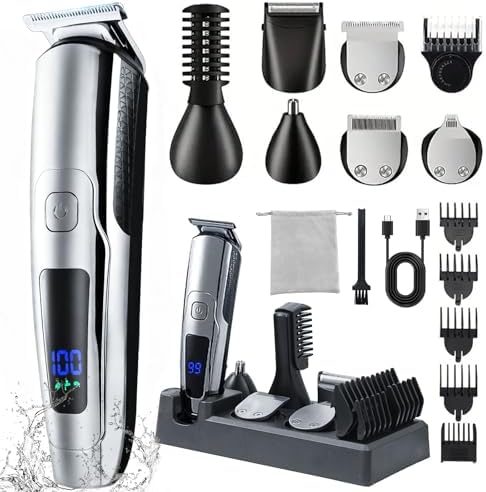 Beard Trimmer for Men, 20 Length Settings, 14-in-1 Cordless Groom...
