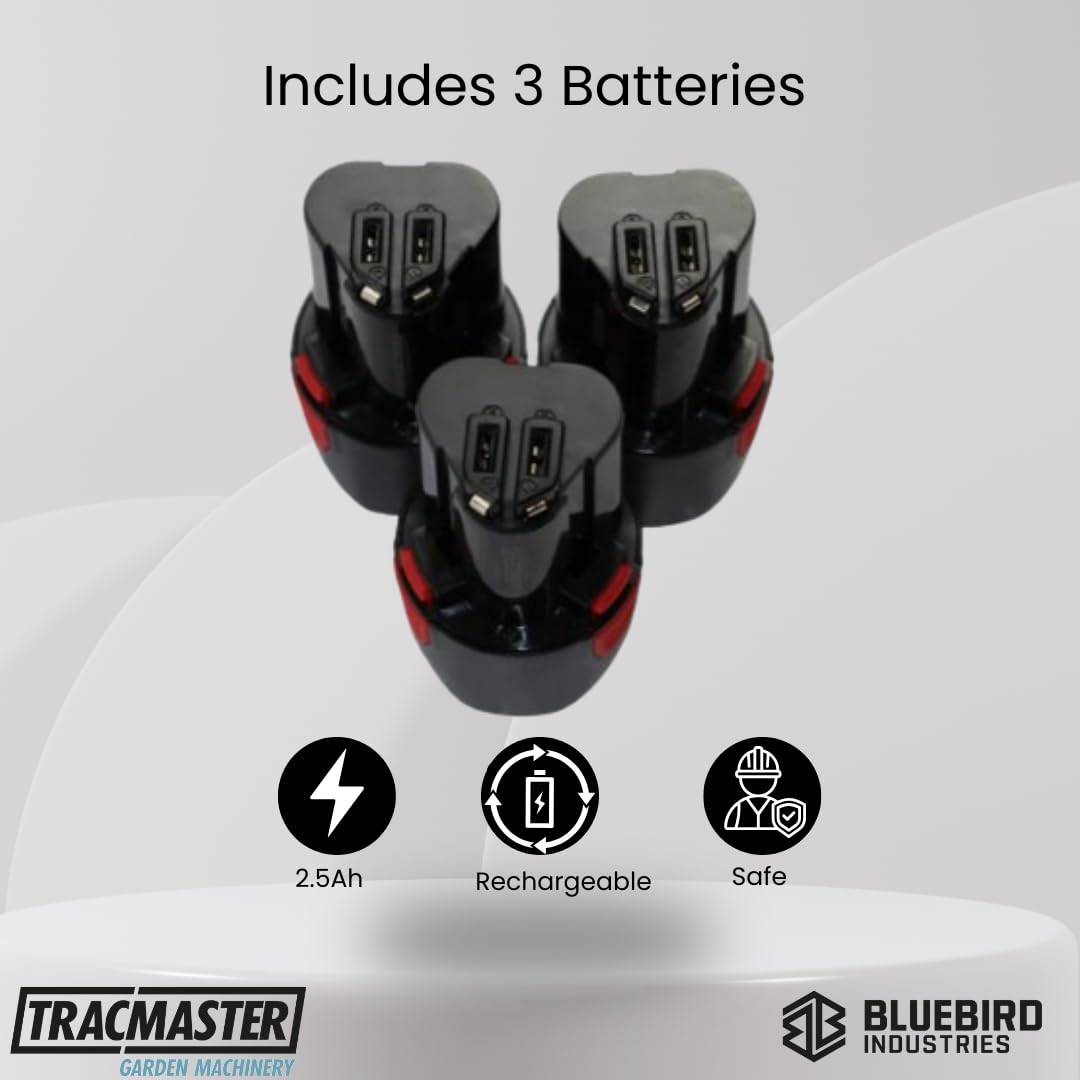 Blue Bird kit potatura forbice PS 23-25 Faster seghetto CS 22-04 con 3 batterie