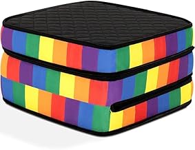 Puff 3 em 1 Multiuso Solteiro Dobrável D33 Rainbow BF Colchões