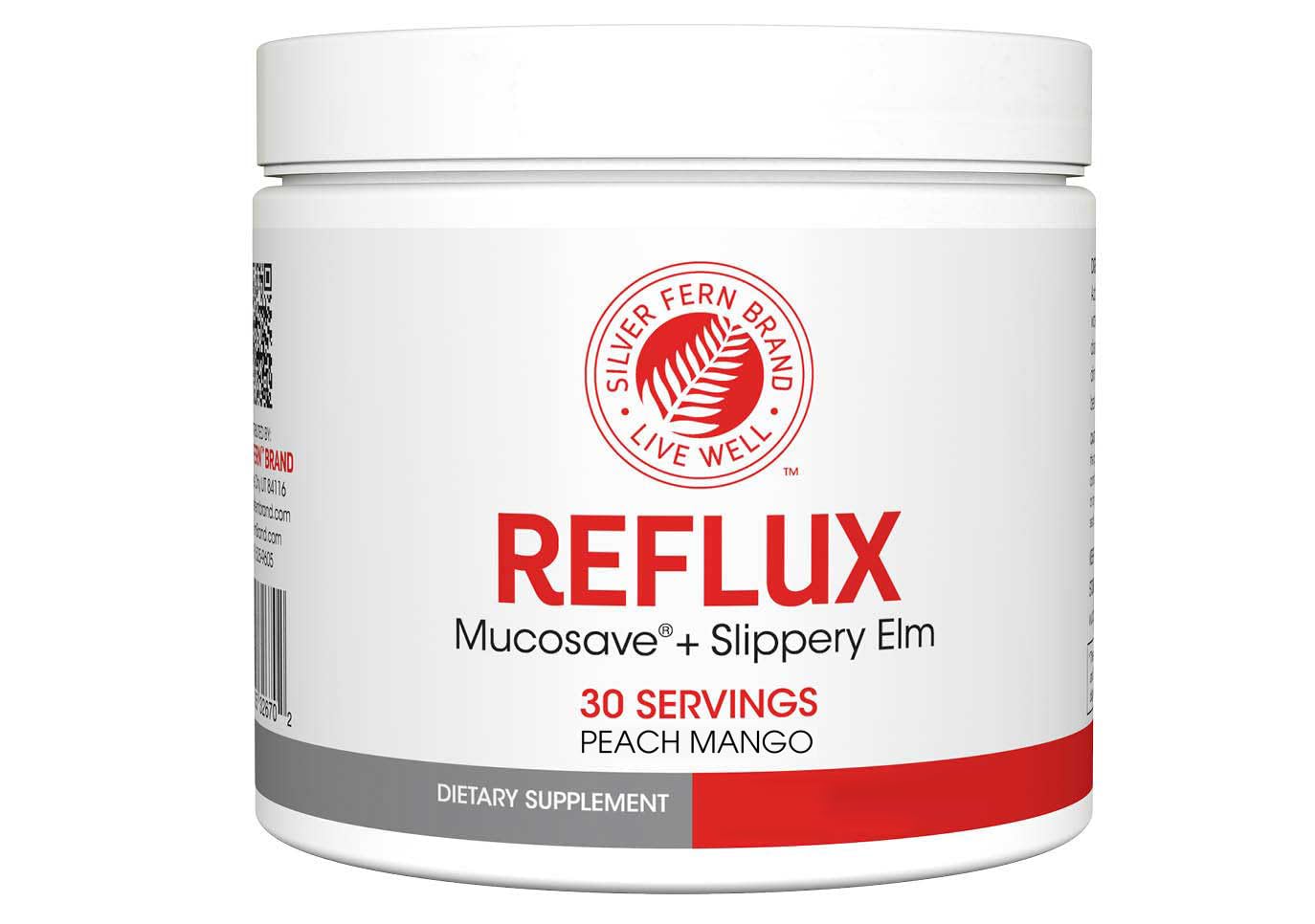 Sponsored Ad - Reflux Digestive Supplement - Peach Mango Flavor - Each Tub = 30 Scoops = 30 Servings - Mucosal Support for Acid Issues - with Mucosave FG and Slippery Elm Bark (1 Tub)
