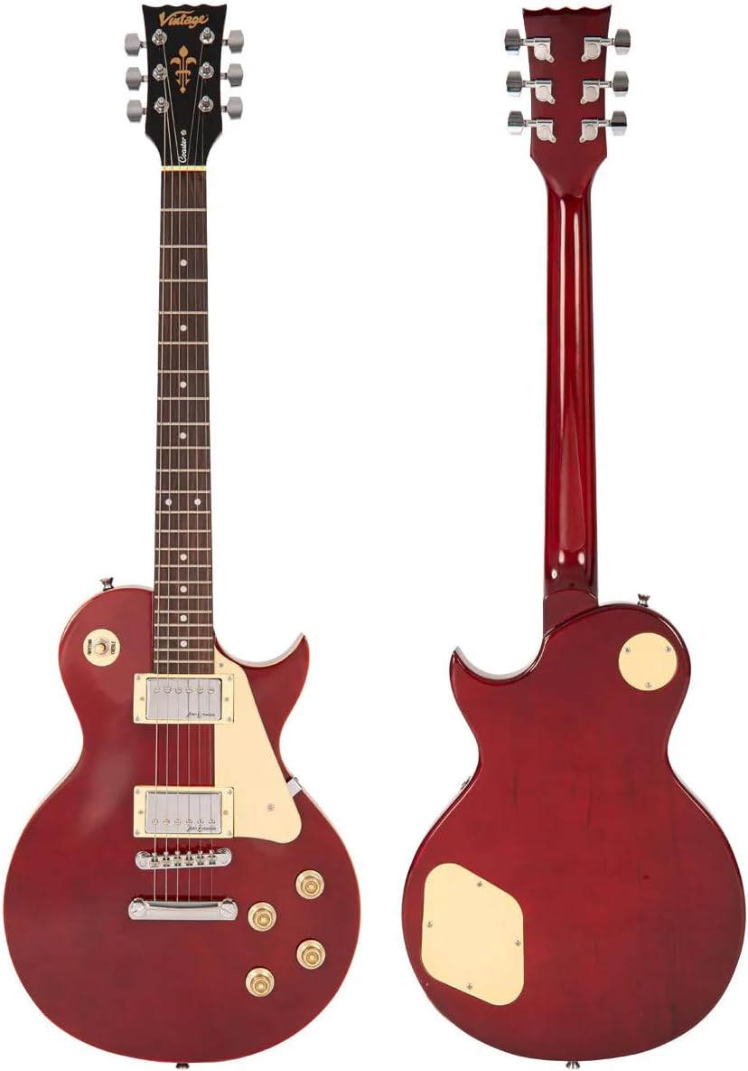 VINTAGE V10 COASTER SERIES ELECTRIC GUITAR - WINE RED