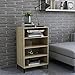 Susany Kredens z 4 półkami, szafka pomocnicza, regał stojący, regał na książki, szafka na książki, komoda Highboard, komoda z dębu sonoma 57 x 35 x 90 cm