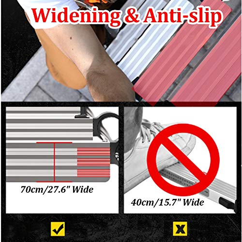 Telescoping Ladder Climb with Stabilizer Bar, Aluminum Extension Ladder for Home Loft Office Engineering Household (Size : 3.9m/12.8ft)