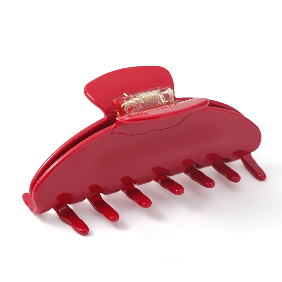 Cherry Red Acetate Hair Claw Clips for Women, 4 Inch Large French Banana Clip with Non-Slip Teeth for Thick & Thin Hair, Vintage Styling Hair Accessories Gift Box - Image 5