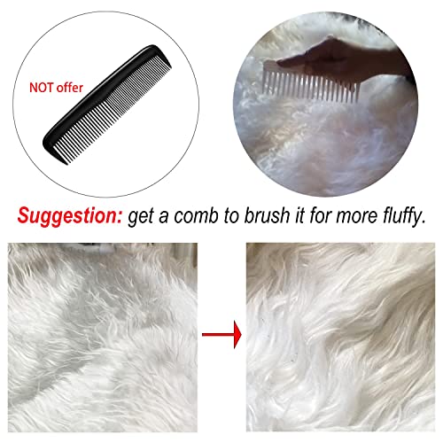 48 Inch Christmas Tree Skirt Faux Fur Christmas Decorations Holiday Tree Ornaments Tree Decoration For Christmas Home Party Holiday Decor, Snow White #TOP6